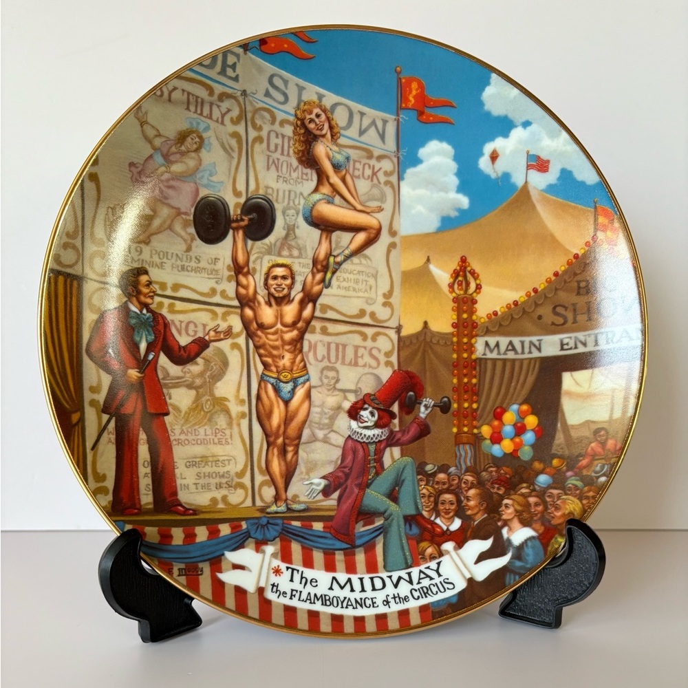 Ringling Bros. & Barnum & Bailey Collector’s Plate-5th in a Series “The Midway”